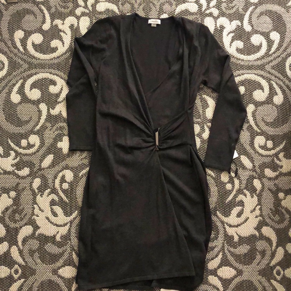 Calvin Klein knit wrap dress